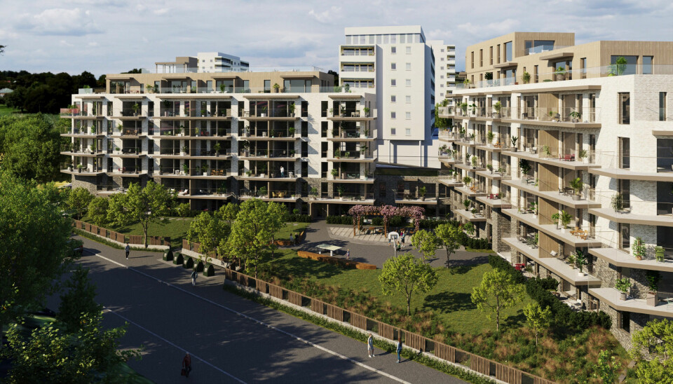 7 ETASJER: Forslaget innebærer at det kan bygges boligblokker med inntil 7 etasjer med ca. 90 leiligheter.