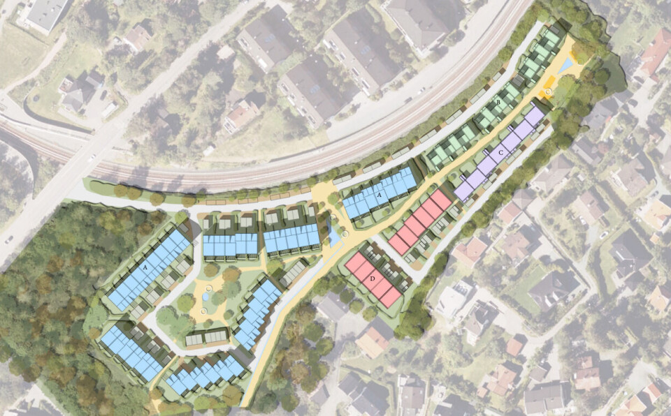 REKKEHUS: Prosjektet skal bygges lang T-banelinja på Bekkestua.