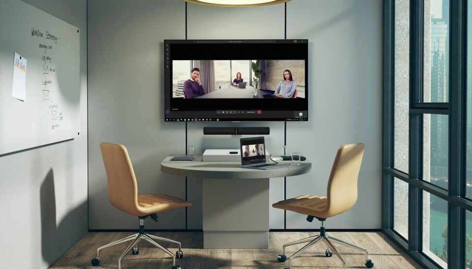 BEDRE MØTER: Den nye videoteknologien knyttet til møterommene kan gi bedre digitale møter enn man får på vanlige Teams-møter.