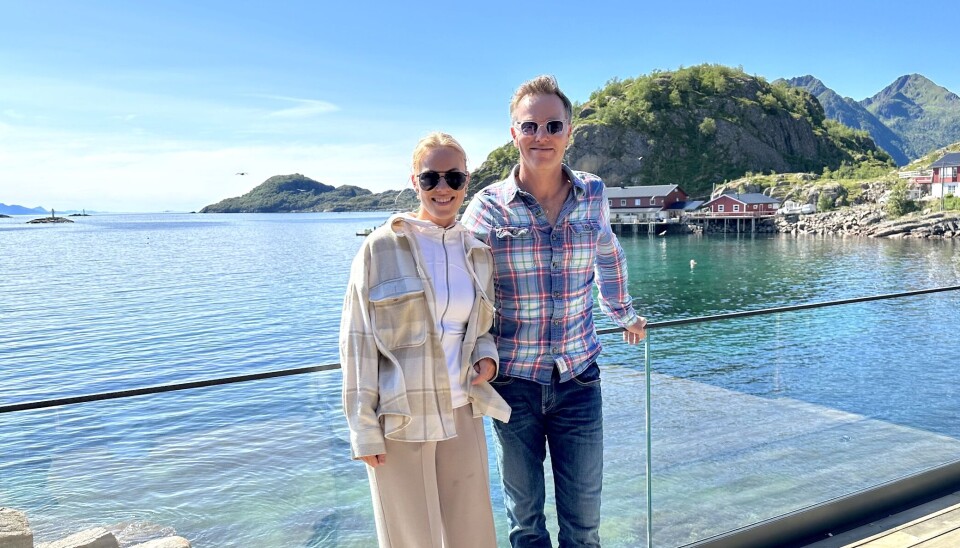 NORGESFERIE: Olav Selvaag sammen med datter Josefine Selvaag i Lofoten.