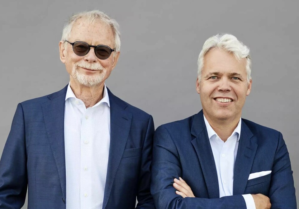 SOLID OVERSKUDD: Edvard Bakkejord og Per Øivind Dahl er veldig fornøyd med fjorårstallene, som viser et overskudd på 106,7 millioner.