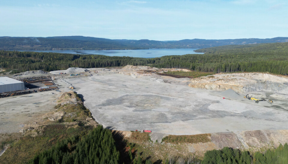 Den eksisterende tomten som Logistic Contractor klargjør for sitt prosjekt nå.
