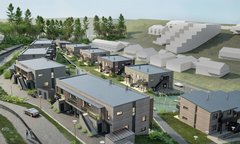 FORTETTING: Dette er noen av boligene som skal bygges i prosjektet.