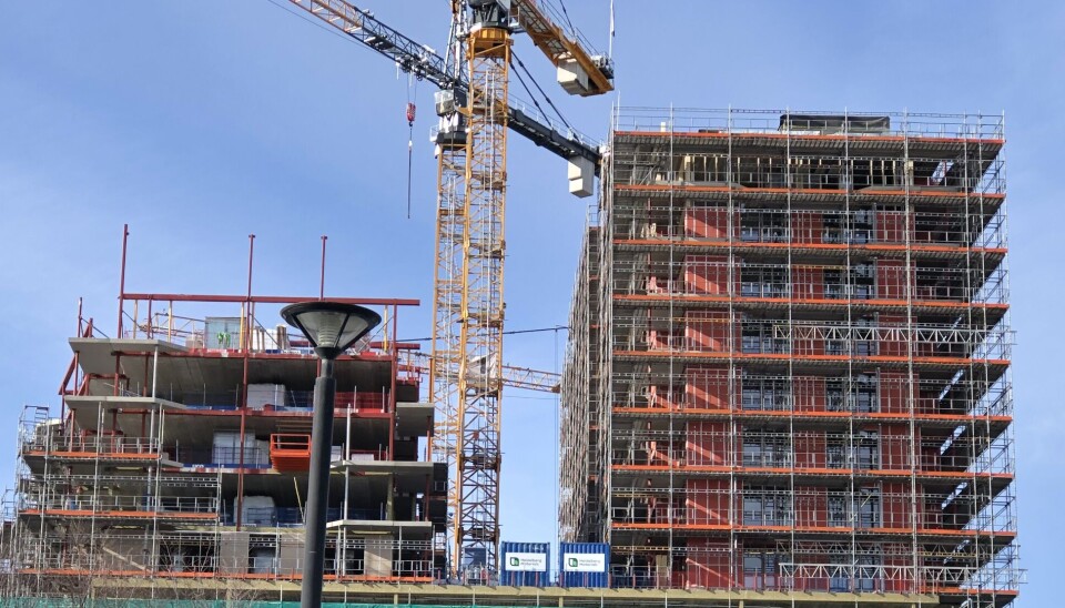 Bærum Sandvika Helgerudkvartalet byggeplass. Foto: Glen Widing Bærum Sandvika Helgerudkvartalet byggeplass. Foto: Glen Widing