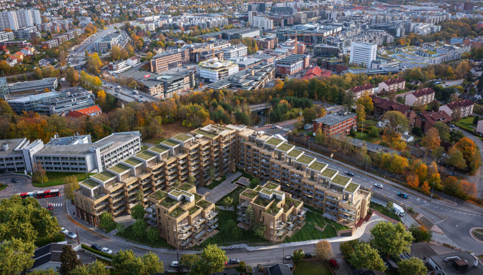 NOE NÆRING: I tillegg til boligene skisseres det 930 kvadratmeter næringsarealer.