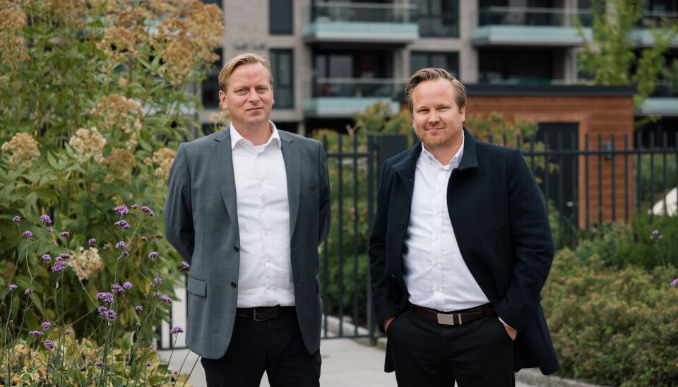 SALG I EUROPA: Ole Henrik Lund (t.v.) er nyansatt i rollen «Sales Europe», her sammen med Kristian Lindstad, konsernsjef i Kvass.