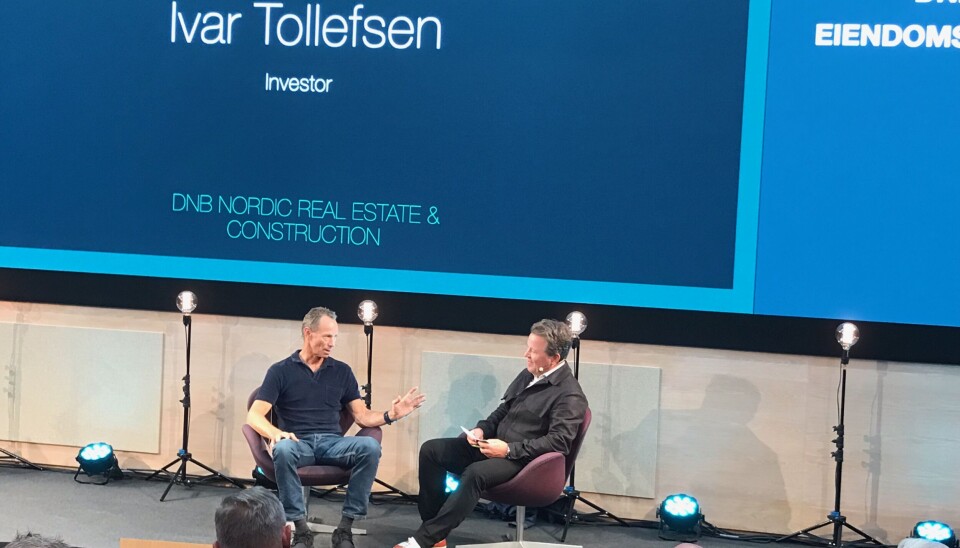 HOT SEAT: Ivar Tollefsen inntok DNBs hot seat under Eiendomsdagen til DNB.