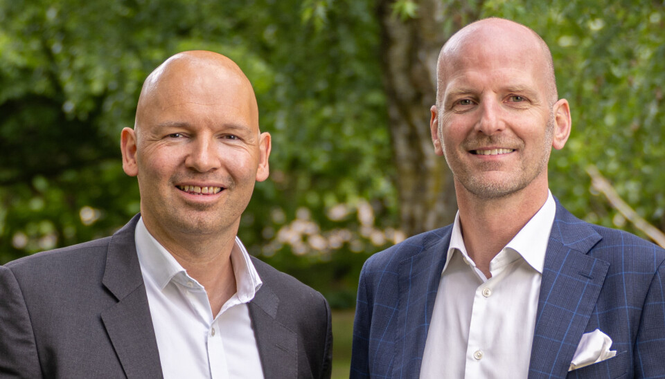 TRANSAKSJONSMARKEDET I LOMMA: Analysesjef Øyvind Johan Dahl og daglig leder Jon Harry Dahlberg Årstad vil gi eiendomsbransjen transaksjonsmarkedet rett i lomma.