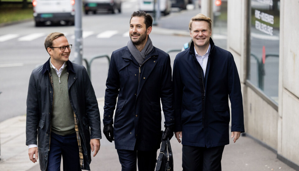 TIL KVALE: Tommy Bruun (tv), Helge Neraal og Fredrik Verling skal være med på Kvale Advokatfirmas storsatsing på entrepriserett.