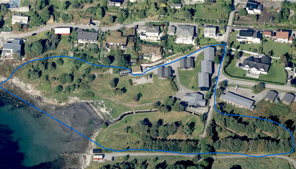 SOLGT: Denne strandtomta blir nå åpnet for offentligheten. Prinsen camping Ålesund