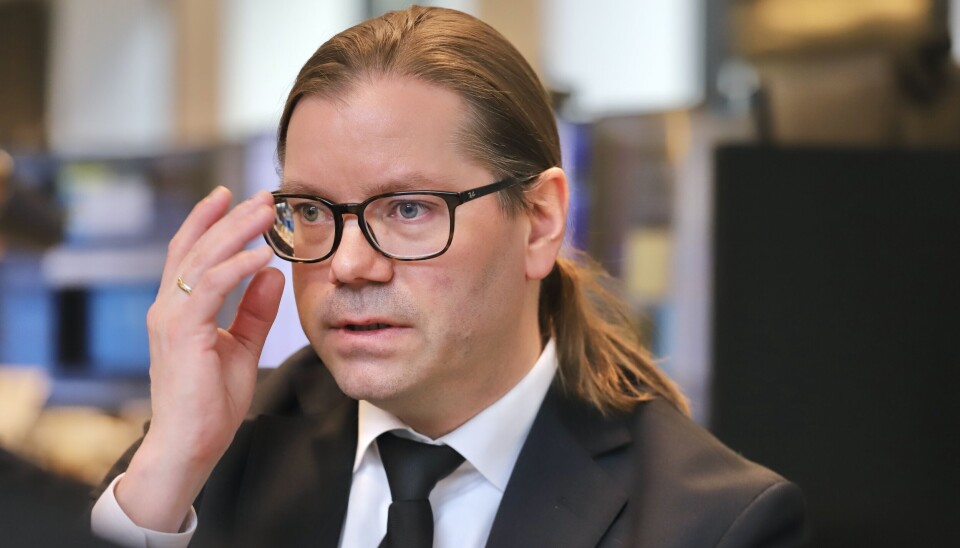 3-TALLET? Marius Gonsholt Hov i Handelsbanken utelukker ikke en kjerneinflasjon på over 3 prosent fremover. Marius Gonsholt Hov. Foto: Glen Widing