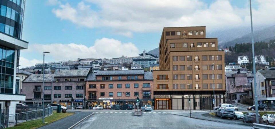 NEI: Hverken fylkeskommunen eller Riksantikvaren vil ha dette hotellet. Narvik hotell. Foto
KTG Eiendom.