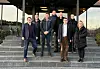 På bildet: Rasmus Reinvang (OMA), Eli Haugerud (Bærum kommune), Magnus Hvam (Løvenskiold Eiendom), Ola Thon (Vedal Utvikling), Christen Sohlberg (Eiffel Eiendom), Jon Ouren (Storebrand Eiendom), Mari Lill Gjerde (Selvaag Eiendom), Eili Vigestad Berge (Mustad Eiendom).