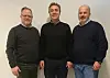 NY LEDERTRIO: Jarle Odland (56) til venstre, Jan Olav Jørgensen (midten) og Kåre Reknes (54) skal lede det nye selskapet Rexir Bygg. (Foto: Rexir Bygg)