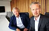 Fra venstre: Jan A. Hestås, konsernsjef i Kruse Smith, sammen med Jens Ove Klev som er økonomi- og finansdirektør (Foto: Kruse Smith)