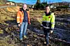 Prosjektleder hos FM Strand, Ronny Fjeldsbø, og prosjektsjef Christer Mæhlum i Axer.