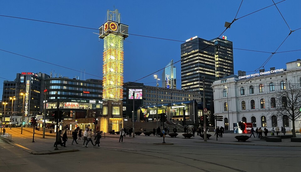 UTVIKLING: Hele området rundt Oslo S skal få et skikkelig utviklingsløft. Jernbanetorhet Oslo S Postgirobygget Byporten. Foto: Glen Widing