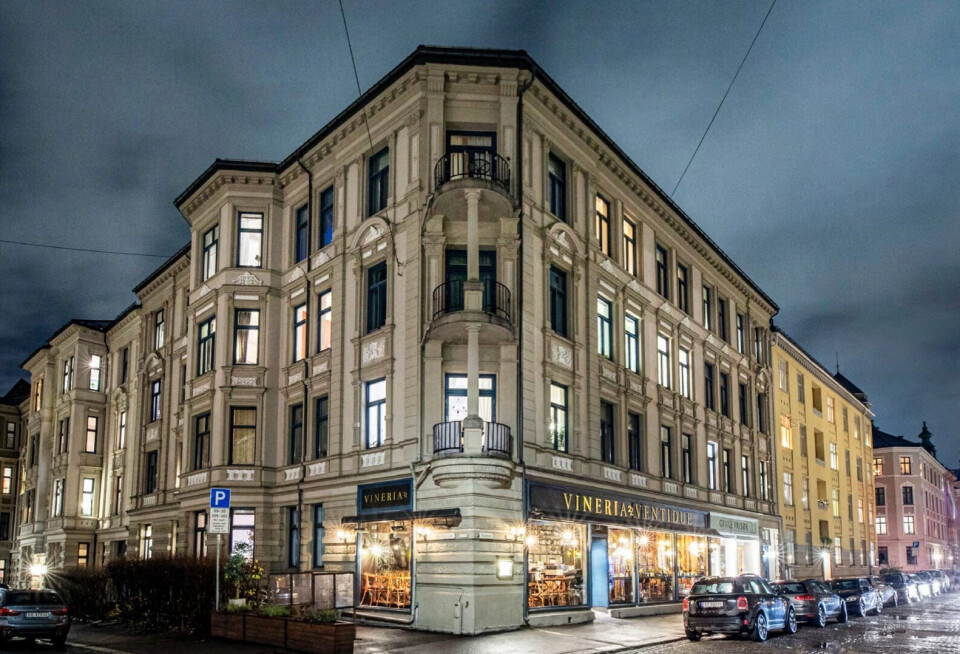 SOLGT: Det litt rift om denne bygården. Gimleveien 22. Foto: Eiendomsegler 1 SR-Eiendom
