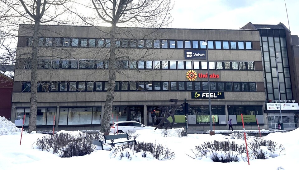 SOLGT: Nå har lokale eiere sikret seg denne eiendommen. Skippergata 1 og 7 Helsekvartalet i Tromsø. Foto: Pellerin