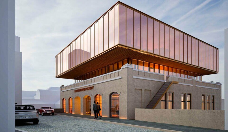 NYTT LIV: Slik ser utviklerne for deg kontorbygget som ligger på kaia i sentrum. Smedasundet 98. Ill.:Holon Haugesund