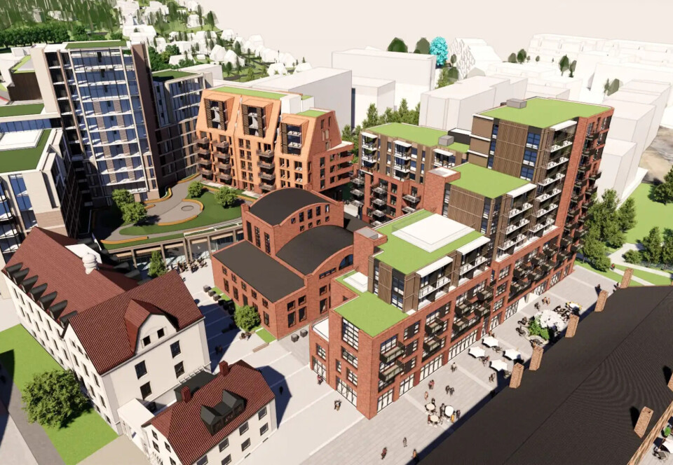 FLERE LEILIGHETER: Slik så det opprinnelige forslaget ut. Hoffsveien 13. Ill: NielsTorp+ Arkitekter