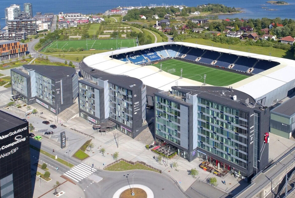 SELGES: Disse tre kontorbyggene er nå i spill. Jåttåvågveien 7. Foto: EM1