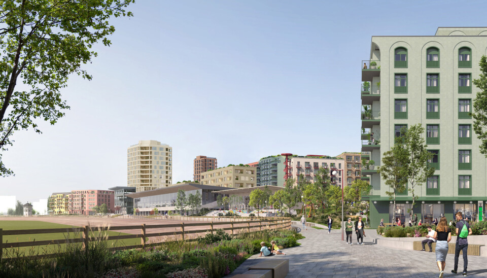 FLERE ALTERNATIVER: Det skal utarbeides minimum to planalternativer for Torgbyen – illustrasjonen viser ett av dem.