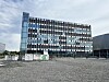 Bærum. Fornebu. John Strandruds vei 8-12.  Aker Tech house. Tomta i forgrunnen er nr. 8. Foto: Glen Widing