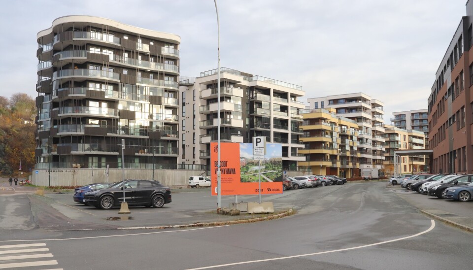 FORTETTING: Stadig mer boligutvikling på tidligere næringsarealer skaper mangel på slike nært sentrum. Nyhavna Trondheim boliger. Foto: Glen Widing