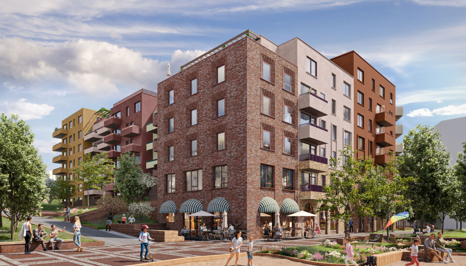 GODT SALG: Sterk salgsstart på Linderudløkka, med 48 leiligheter solgt.