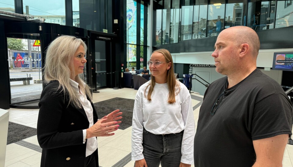 STORT POTENSIAL: Aparta ser et økende behov for fleksible boligmodeller. (Fra venstre: Eilin Schjetne, Aparta; Ingrid Hammer, Innovasjon Norge; Alexander Bergo, Innovasjon Norge)