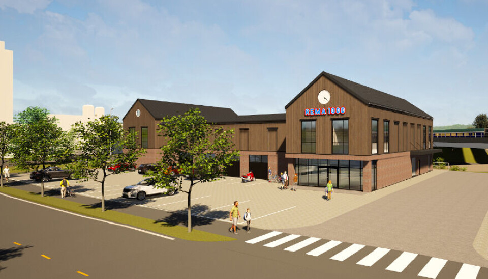 NR. 3: Slik ser det foreløpig siste prosjektet ut. Foto: SH Prosjekt/Rema 1000