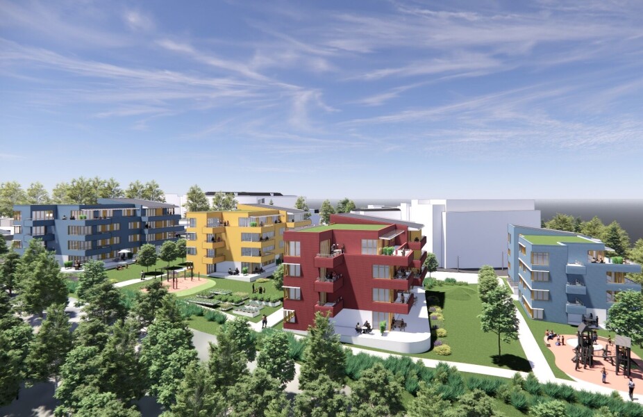 Gir ikke opp nær 100 boliger ved Bærum sykehus
