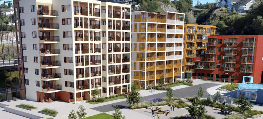 Nå kommer nytt boligprosjekt på Straume Sjøfront