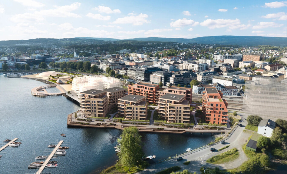 Nå bygges brygga på Hamar