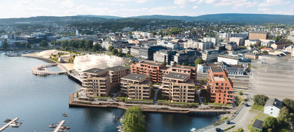 Nå bygges brygga på Hamar