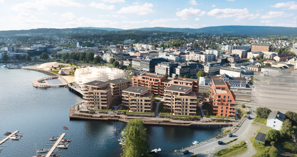 Nå bygges brygga på Hamar