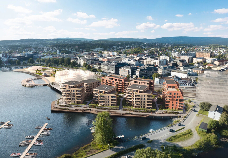 Nå bygges brygga på Hamar