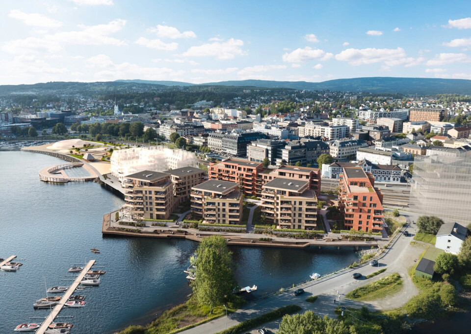 Nå bygges brygga på Hamar