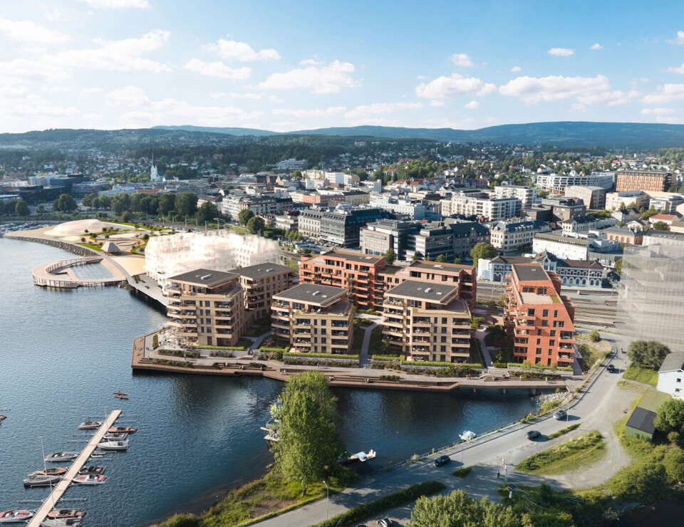 Nå bygges brygga på Hamar