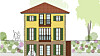 Asker. Toscana Terrasse. Ill.: Arkitekt Aage Myhre